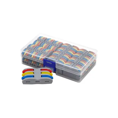 Set of 28 pcs. electrical quick connectors.