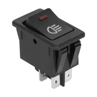 12 V lüliti pistik punase LED-iga valgustuslüliti