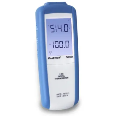 digitaalne termomeeter, 2 kanalit -200...+1372 *C