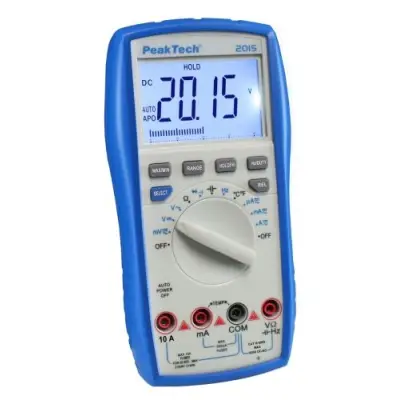 Digitaalne multimeeter DC 1000 V, AC 750 V, AC/DC 20 A, 40 MÎ©, 400 Î¼F, 10 MHz, CAT III 1000 V