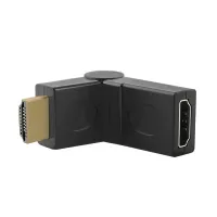 Qoltec HDMI adapter A male HDMI A female angle rotation