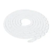 Qoltec Cable organizer 6mm 10m White