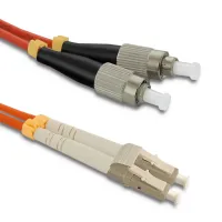 Qoltec Patchcord fiber optic LC/UPC - FC/UPC Multimode 50/125 OM2 Duplex 3m