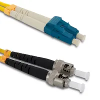 Qoltec Patchcord fiber optic LC/UPC - ST/UPC Singlemode 9/125 G652D Duplex 1m