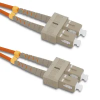 Qoltec Patchcord fiber optic SC/UPC - SC/UPC Multimode 50/125 OM2 Duplex 3m