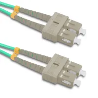 Qoltec Patchcord fiber optic SC/UPC - SC/UPC Multimode 50/125 OM4 Duplex 10m