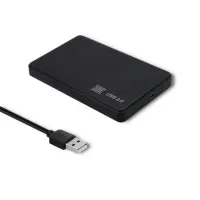 Qoltec External Hard Drive Case HDD/SSD 2.5'' SATA3 USB 2.0 Black