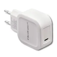 Qoltec charger 20W 5-12V 1.67-3A USB type C PD White