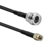 Qoltec RG58 Coaxial Cable N Female RP-SMA Male 1m