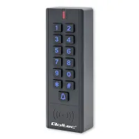 Qoltec Code lock CALISTO with RFID reader Code Card key fob Doorbell button IP68 EM