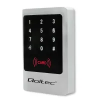 Qoltec Code lock MIMAS with RFID reader Code Card key fob Doorbell button IP68 EM