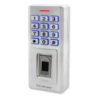 Qoltec Code lock OBERON with fingerprint reader RFID Code Card key fob Doorbell IP68 EM