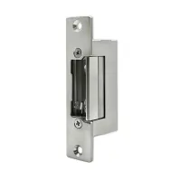 Qoltec Electric strike With lock and memory + mounting plate 12V Stainless steel