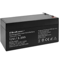 Qoltec AGM battery 12V 3.3Ah Maintenance-free Efficient LongLife for UPS, scale, cash register