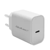 Qoltec Super Quick PD charger USB-C 20W 5-12V 1.67-3A White