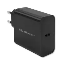 Qoltec Super Quick PD Charger 1xUSB-C 65W 5-20V 3-3.25A Laptop Smartfon Black