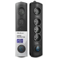 Qoltec Surge protector 4 sockets 2.5m Black