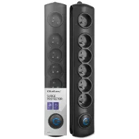 Qoltec Surge protector 6 sockets 3m Black