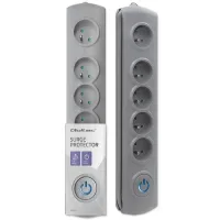Qoltec Surge protector 5 sockets 3m Grey