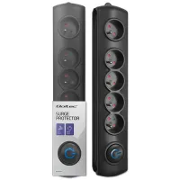 Qoltec Surge protector 5 sockets 1.8m Black