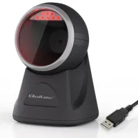Qoltec Stationary barcode reader and QR code scanner 1D 2D USB Precision