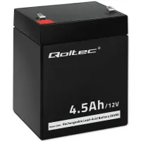 Qoltec AGM battery 12V 4.5Ah Maintenance-free Efficient LongLife for UPS, scale, cash register