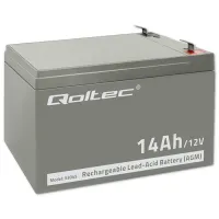 Qoltec AGM battery 12V 14Ah Maintenance-free Efficient LongLife for UPS, security