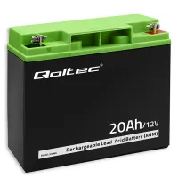Qoltec AGM battery 12V 20Ah Maintenance-free Efficient LongLife for UPS, scooter