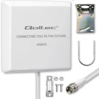 Qoltec 4G 5G LTE antenna 9dBi directional external SMA waterproof 3m