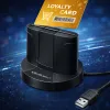 Qoltec Intelligent Smart ID chip card reader SCR-0632 USB 2.0 + USB-C Adapter