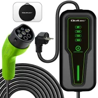 Qoltec Mobile charger for EV 2-in-1 Type2 with regulation 3.5kW 230V SCHUKO 16A LCD Portable 4m