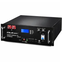 Qoltec Stable Energy storage LiFePO4 for RACK 5.12kWh 51.2V 100Ah BMS LCD