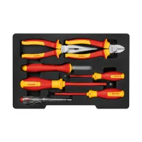 VDE Mixed Set 7pc Pliers/Screwdrivers/Knife