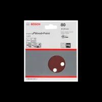 Puidu lihvpaber, PEX D=125mm, K80, 5 tk.