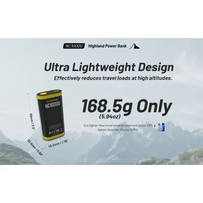 Nitecore NC10000 akupank/taskulamp 10000mAh