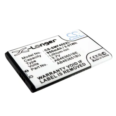 Samsung AB463651BE, AB463651BU, AB463651BC mobile phone battery 950mAh