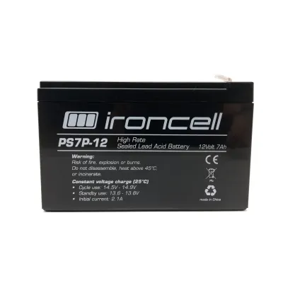 Ironcell 12V 7Ah T2 high rate pliiaku