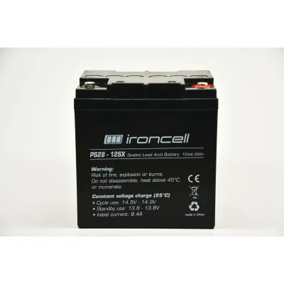 Ironcell PS28 - 12SX 12V 28Ah pliiaku (165 x 125 x 175 mm) M5 sisekeere