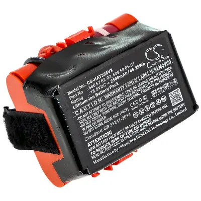 Husqvarna 586 57 62-02 lawn mower battery 2500mAh Li-ion