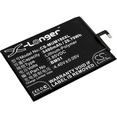 Xiaomi BM51 3.85V 5400mAh Li-Polymer mobiiltelefoni aku