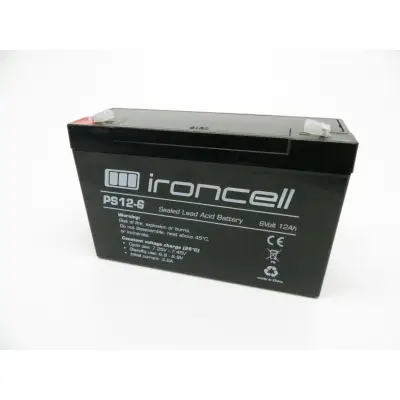 Ironcell 6V 12Ah T1 pliiaku