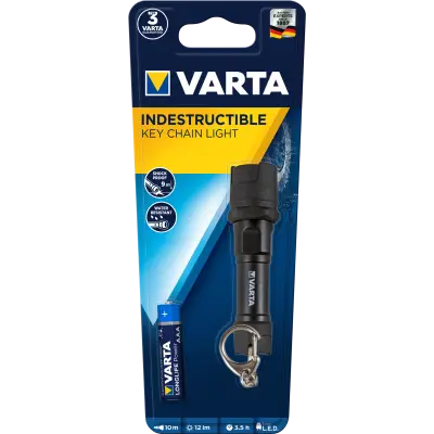 Varta Indestructible key chain flashlight