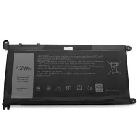 DELL WDX0R, T2JX4, 17368-0027 42Wh 11.4V Li-ion laptop battery