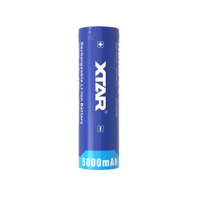 XTAR 21700 5000mAh kaitsmega aku 3.7V taskulampidele