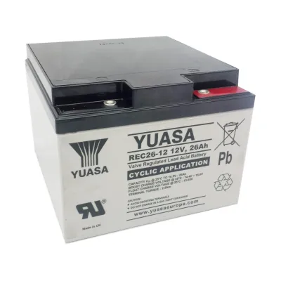 Yuasa REC26-12 12V 26Ah Cyclic VRLA pliiaku
