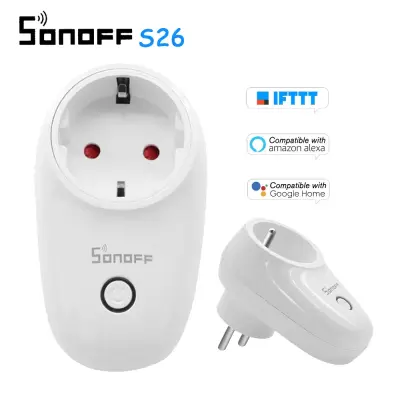 Sonoff S26 Tark pistikupesa WiFi ühenduvusega 10A 230V