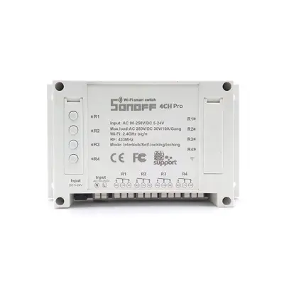 Sonoff 4CH R2 - 4 kanaliga nutikas lüliti Wifi + RF