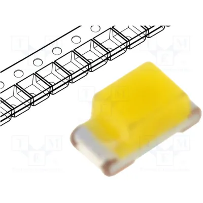 LED; SMD; 0402; white cold; 250÷600mcd; 6500-9000K; 120°; 20mA
