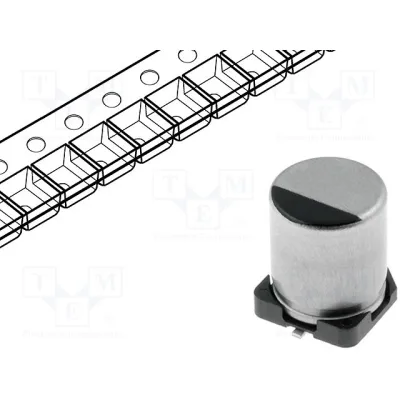 Capacitor: electrolytic; low impedance; SMD; 1000uF; 10VDC; ±20%