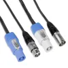 CX06-0.50 Light Combi Cable Powerconnector B - XLR M / Powerconnector A - XLR F 0.50m